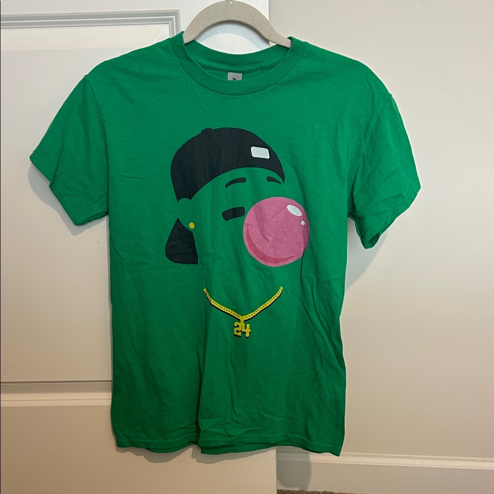 Baseballism Themed Ken Griffey Jr. T-Shirt with Bubblegum Design